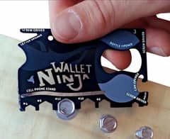 Pack of 2- wallet ninja 18 in 1 Card Sized Multi-Tool