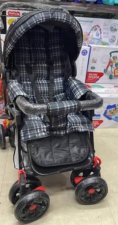 Imported Baby Pram/Stroller New (Black Color)