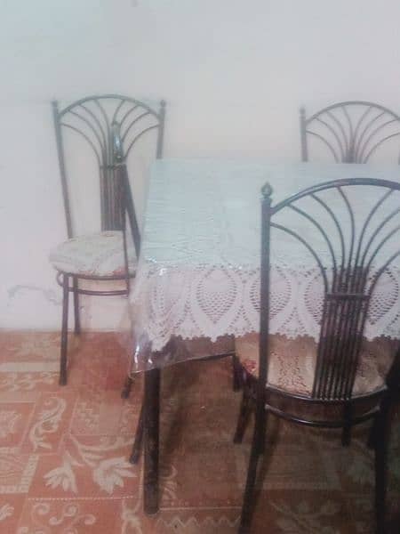 Dining Table Glass Top 8 Chairs 4