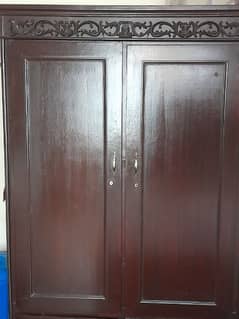 wooden wardrobe