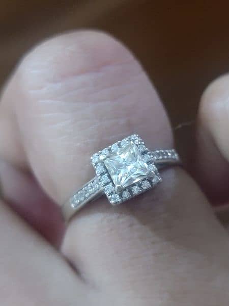 imported gold ring with moissanite diamond 1