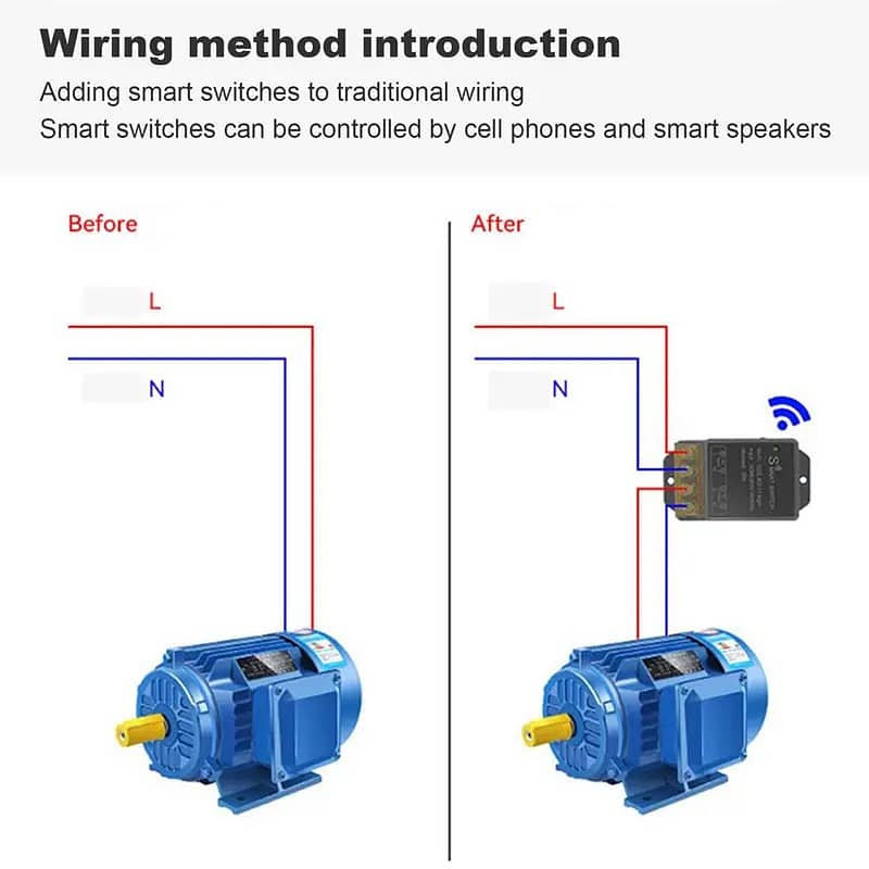 geyser wifi switch heavyload motor submersible pump heater 30A ewelink 5