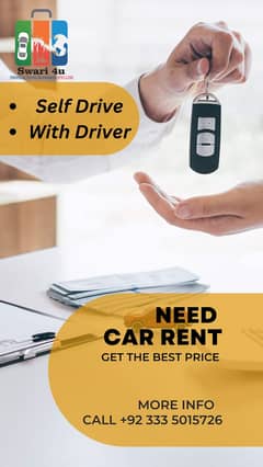 Rent a car Islamabad (self drive / with driver)
