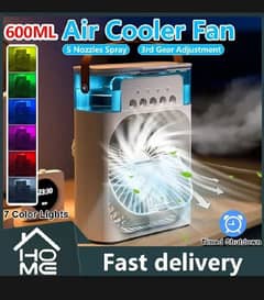 Misting portable rechargeable fan