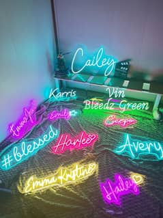 Customised Neon Names or logos with Wow Neon designs and Colors