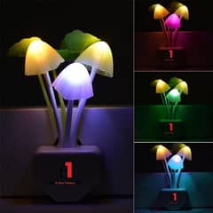 1 Pc mushroom Night Light Plug and Sensor Lamp