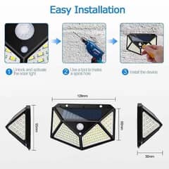 Rechargeable solar sensor light & automatic light