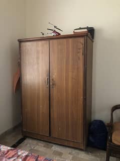 Wood Almirah | Wood Almari | Cupboard used urgent selling