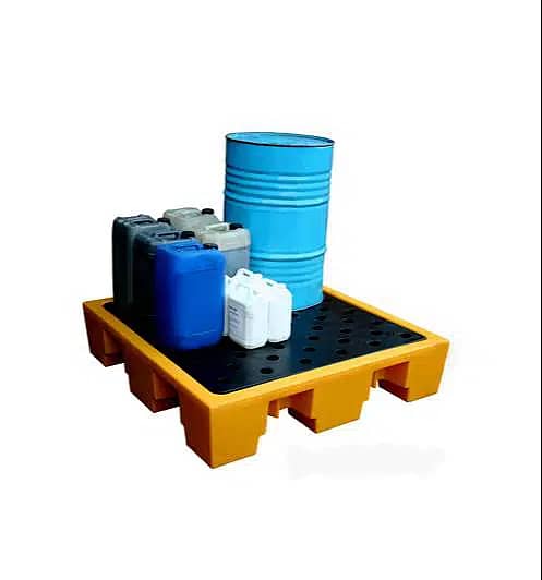 plastic spill pallet for drums, drum pallet, spill pallets, tray, kit 4