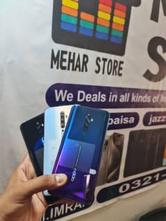 oppo reno 2z 8gb 256gb  Display Finger( popup Cam) 4500 mah 10/10