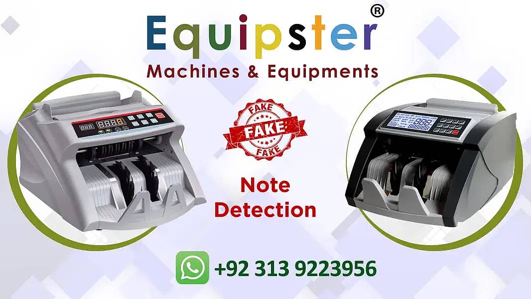 Note Counting Machine with Fake Note Detection, High Quality Note 1