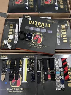 Smart watch ultra 10, with 10 different, straps new stock