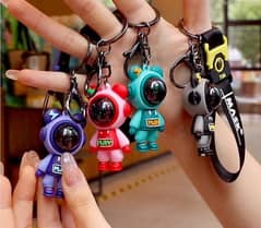 Astronaut Space Robot keychain