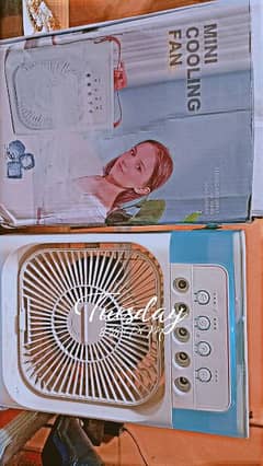 mini cooling fan new condition dabba pack