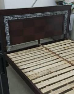 Wooden Bed Full size reasonable price good condition