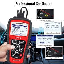 KONNWEI KW808 Auto OBDII Code Reader 2.8"Large Screen OBD2 Scanner