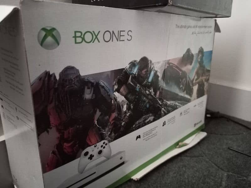 Xbox One S with Box, Accessories & Controller 5