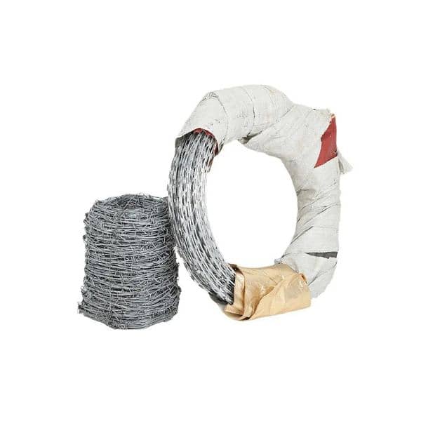 Razor wire Barbed wire Mesh Security jali / pipe Chain link Fence 8