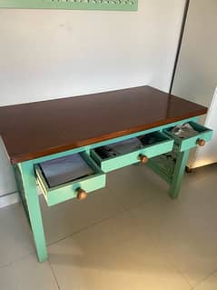 study table and frame