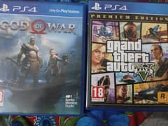 GOD OF WAR AND GTA 5 PREMIUM EDITION FOR SALE ONLY FOR PS4