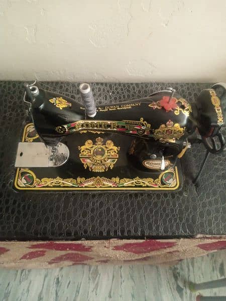 Romer sewing machine for sale with new. motor + heavy iron  stand 1