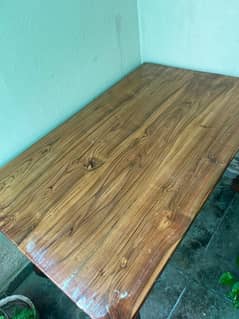 USED PURE WOOD TABLE STURDY/ MULTIPURPOSE