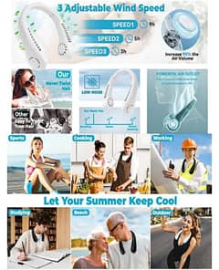new neck fan with better charge and free delivery