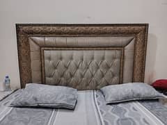 Double bed with beautiful design condition 10/9