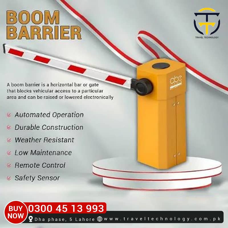 Boom Road Barrier Parking Gate Efficient Vehicle Access Control 0