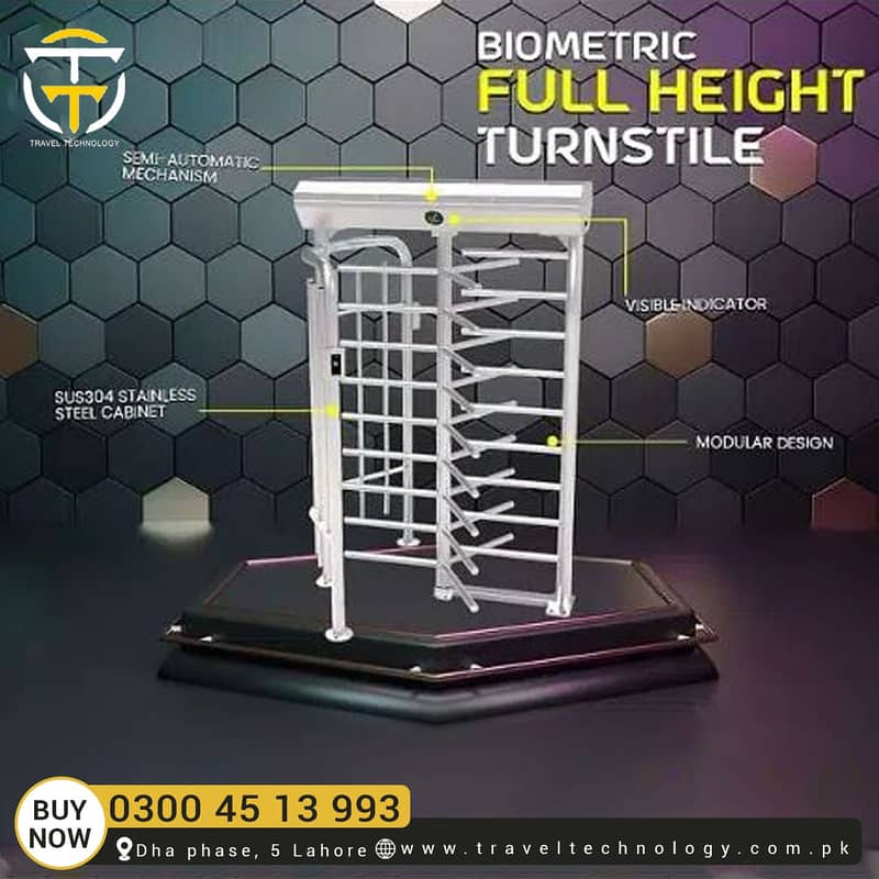 Full Height Turnstile Barrier Access Control System 0