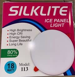 Silklite LED ice panel light 18W Off white colour