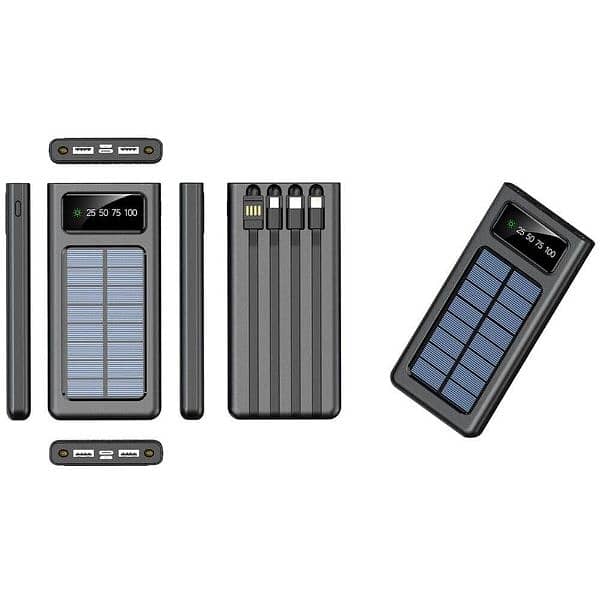 Solar Battery Power Bank 10 Hazar MAH 5