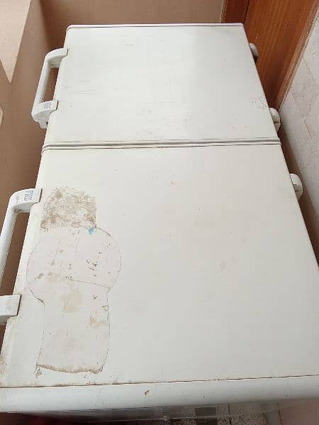 Used double door freezer in good condition. 1