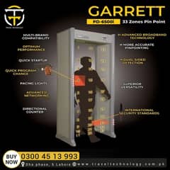 Garrett PD 6500i 33 Zone Walk Through Metal Detector Security Gate