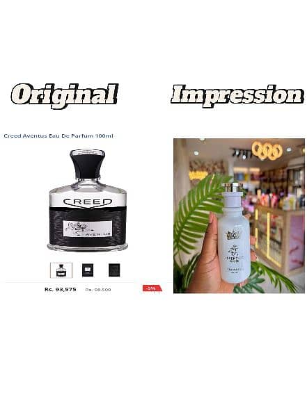 Impressions of branded perfumes for men and women. 8