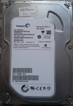 250Gb hard drive