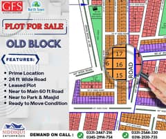 LEASED PLOT SALE IN NORTH TOWN RESIDENCY PHASE-01