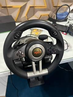 pxn v3 pro car steering wheel 180 degree. slightly used.