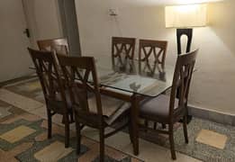 Solid Wood, New, 6 seater dining set.