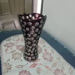 flowers vase Crystal in blck color