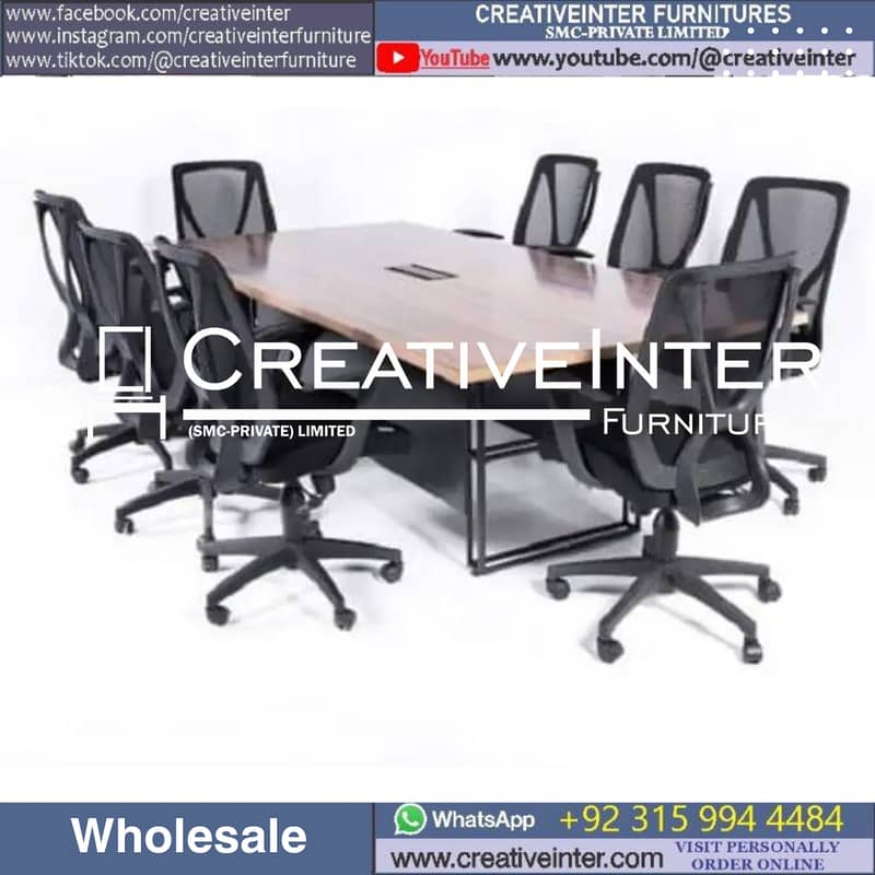 Call Center Office workstation table front desk Executiv chair meeting 0