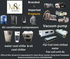 hvac,water cool chiller,fan coil unit,Fcu,vacuum pump,Compriser,A/C