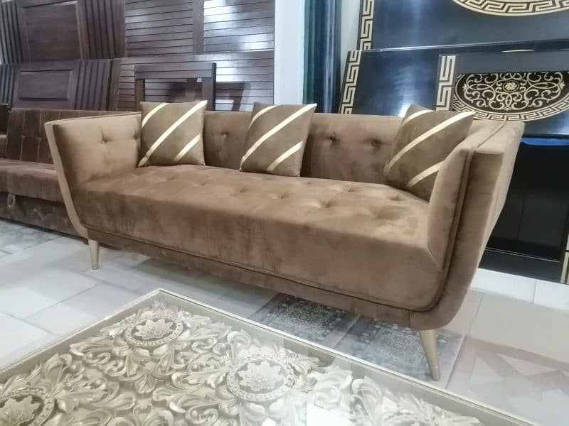 L shape sofa / corner sofa / 6 seater velvet sofa / Sofa for sale 6