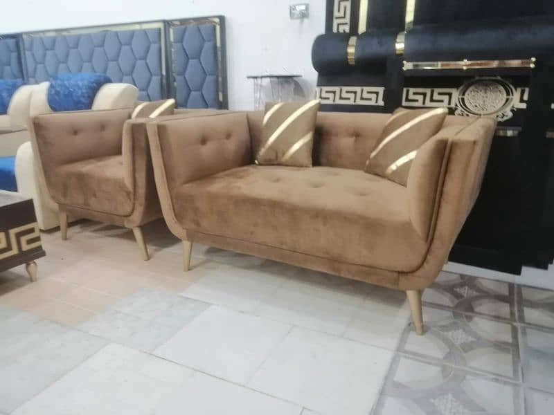 L shape sofa / corner sofa / 6 seater velvet sofa / Sofa for sale 7