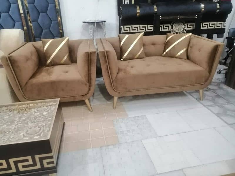 L shape sofa / corner sofa / 6 seater velvet sofa / Sofa for sale 8