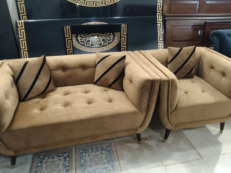 L shape sofa / corner sofa / 6 seater velvet sofa / Sofa for sale 10