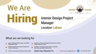 Female Architect / Interior Designer Required