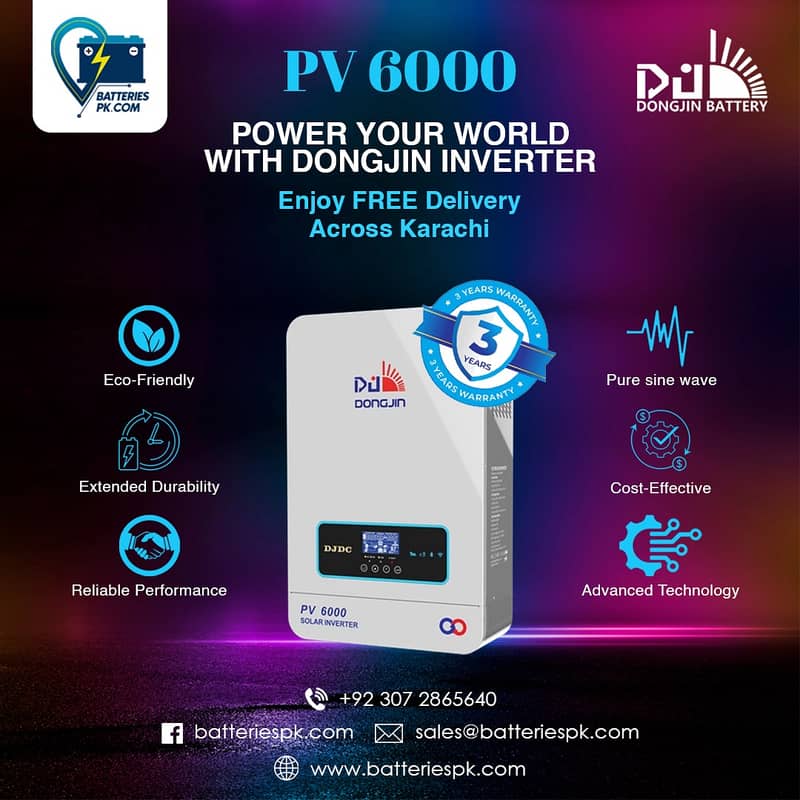 Dongjin Hybrid Inverters PV6000 with 5 Years Warranty 3