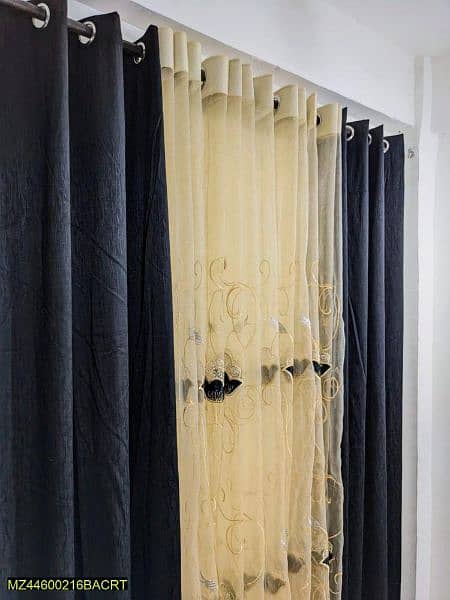 3 PCs set of curtains (1 embroidered) 1