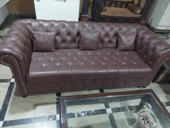7 seater Leather Sofa just